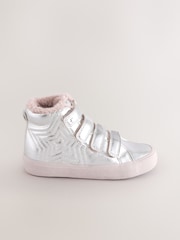 Silver Wide Fit (G) Touch and Close Fastening Boots - Image 2 of 7