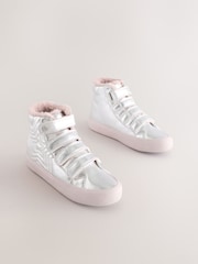 Silver Standard Fit (F) Touch and Close Fastening Boots - Image 1 of 7