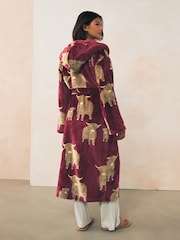Burgundy Red Hamish Dressing Gown - Image 2 of 7