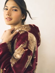 Burgundy Red Hamish Dressing Gown - Image 3 of 7