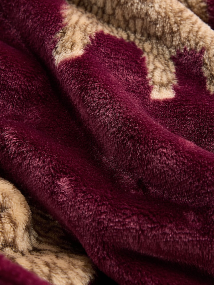 Rouge bordeaux - Robe de chambre Hamish - Image 6 of 7
