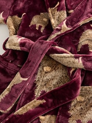 Burgundy Red Hamish Dressing Gown - Image 7 of 7