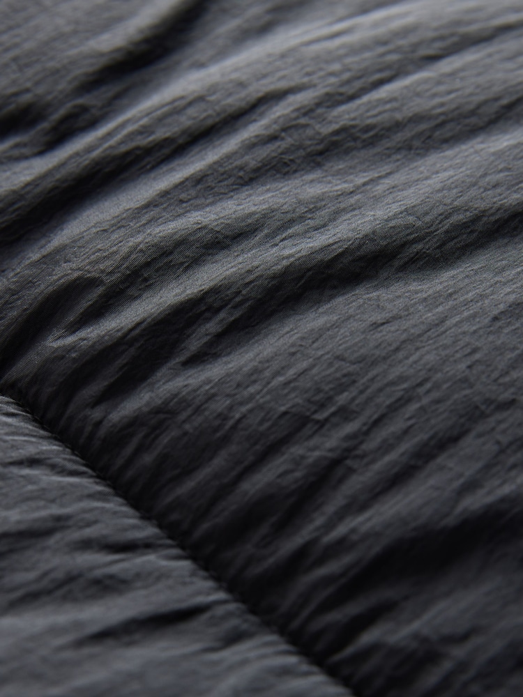 The Set Black Hooded Longline Padded Coat - Image 3 of 3