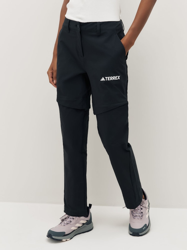 adidas Terrex Black Multi Zip Off Trousers - Image 1 of 7