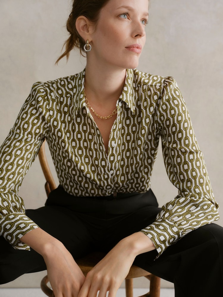 Hobbs Green Tallie Shirt - Image 1 of 5 Hobbs Green Tallie Shirt - Image 1 of 5