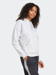 adidas Light Grey Small Logo Hoodie - Image 3 of 6