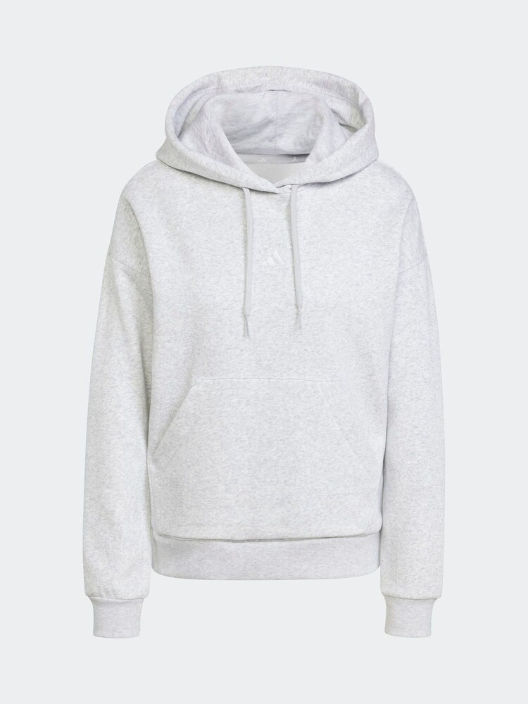 adidas Light Grey Small Logo Hoodie - Image 6 of 6