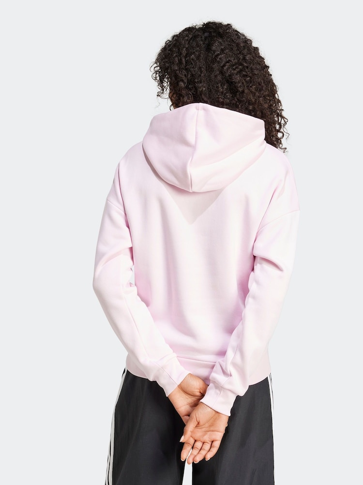 adidas Light Pink Small Logo Hoodie - Image 2 of 6