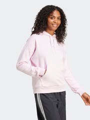 adidas Light Pink Small Logo Hoodie - Image 3 of 6