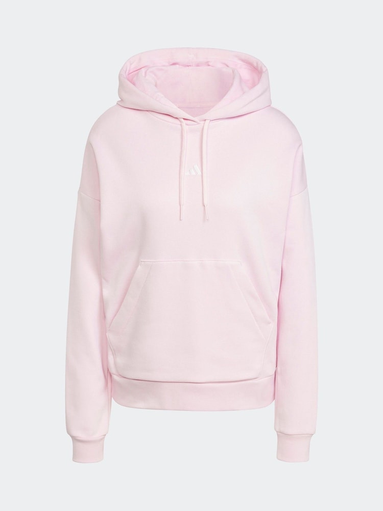 adidas Light Pink Small Logo Hoodie - Image 6 of 6