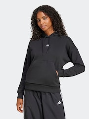 adidas Black Small Logo Hoodie - Image 1 of 6