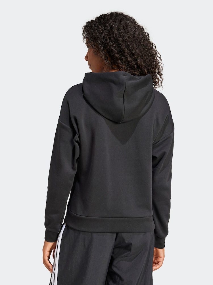 adidas Black Small Logo Hoodie - Image 2 of 6