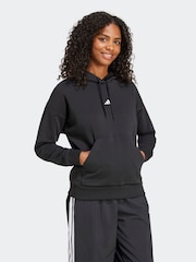 adidas Black Small Logo Hoodie - Image 3 of 6