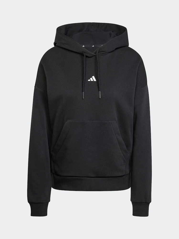 adidas Black Small Logo Hoodie - Image 6 of 6