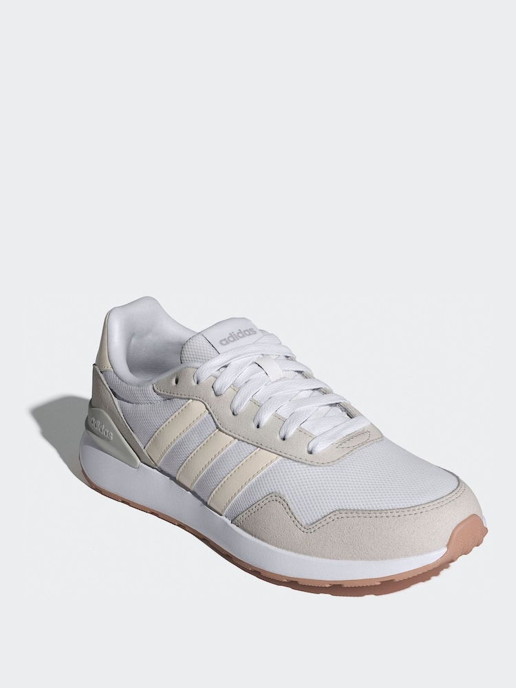 Buy adidas White Cream RUN 60s 4.0 Trainers from Next USA display picture 1