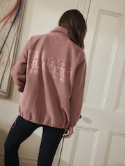 Mocha Brown San Francisco Fleece Full Zip Jacket - Image 1 of 10