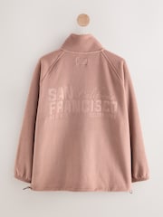 Mocha Brown San Francisco Fleece Full Zip Jacket - Image 8 of 10