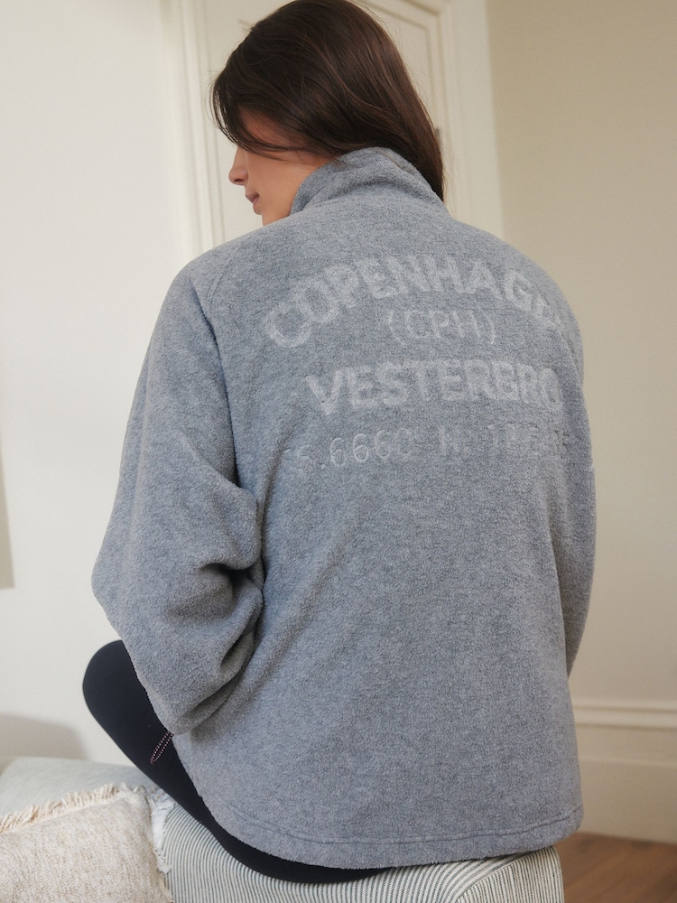 Grey Copenhagen Fleece Full Zip Jacket - Image 2 of 11