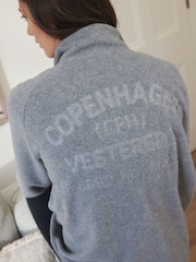 Grey Copenhagen Fleece Full Zip Jacket - Image 4 of 11