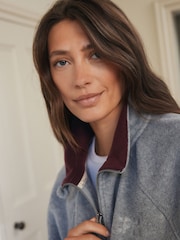 Grey Copenhagen Fleece Full Zip Jacket - Image 5 of 11