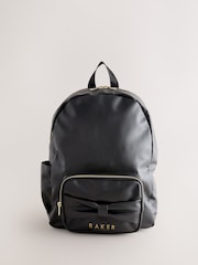 Baker by Ted Baker Girls Back to School Bow Black Backpack - Image 2 of 10