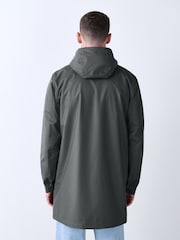 Grey Long Length DryTech Waterproof Rain Jacket - Image 3 of 14