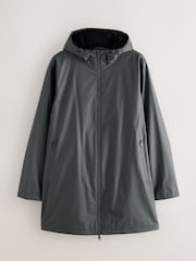 Grey Long Length DryTech Waterproof Rain Jacket - Image 7 of 14