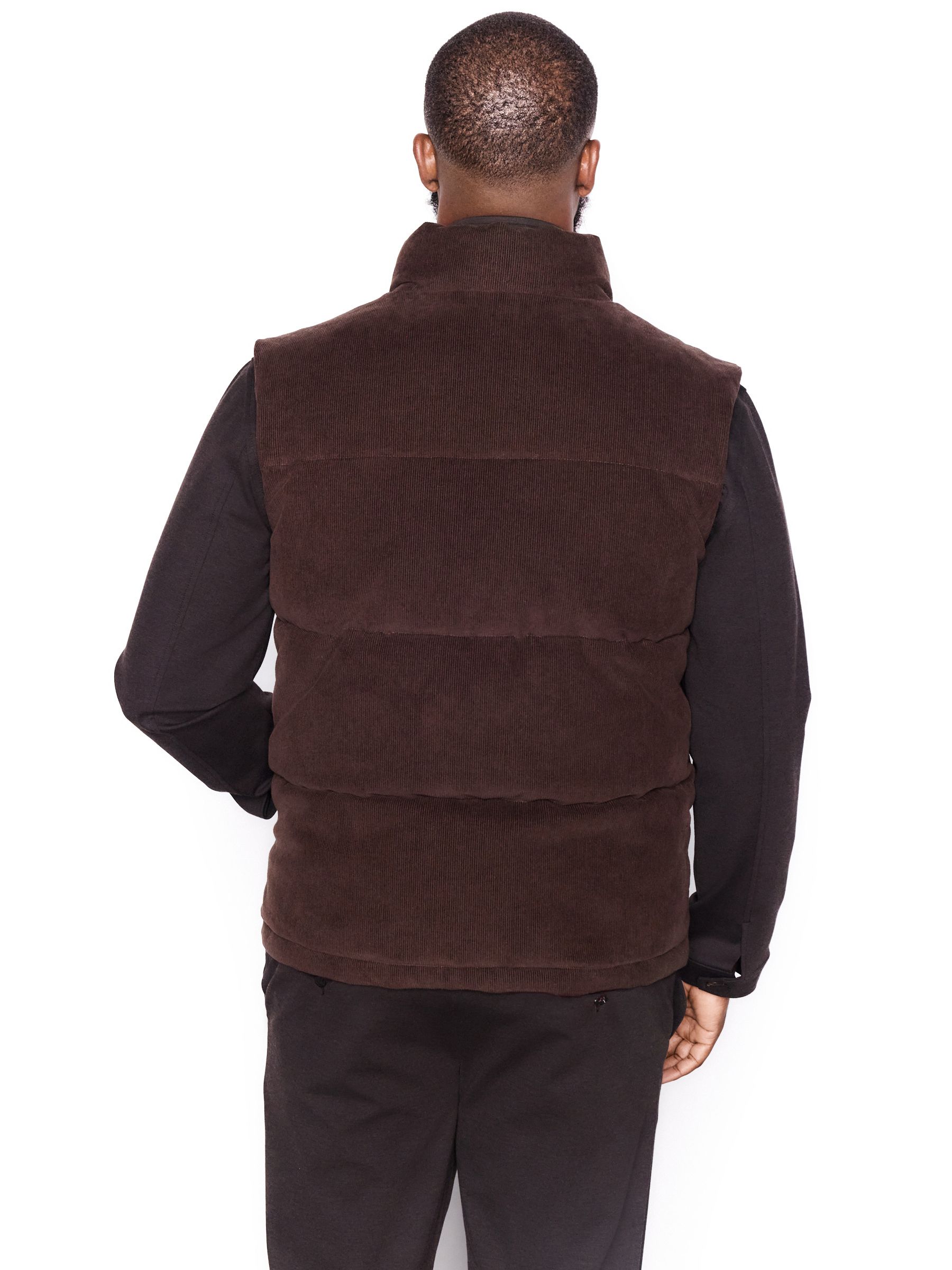 新品 euw nuance collar gilet / brown eaphi 新品 euw nuance collar gilet / brown eaphi 新品 euw nuance collar