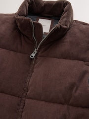 Brown Corduroy Padded Gilet - Image 3 of 4