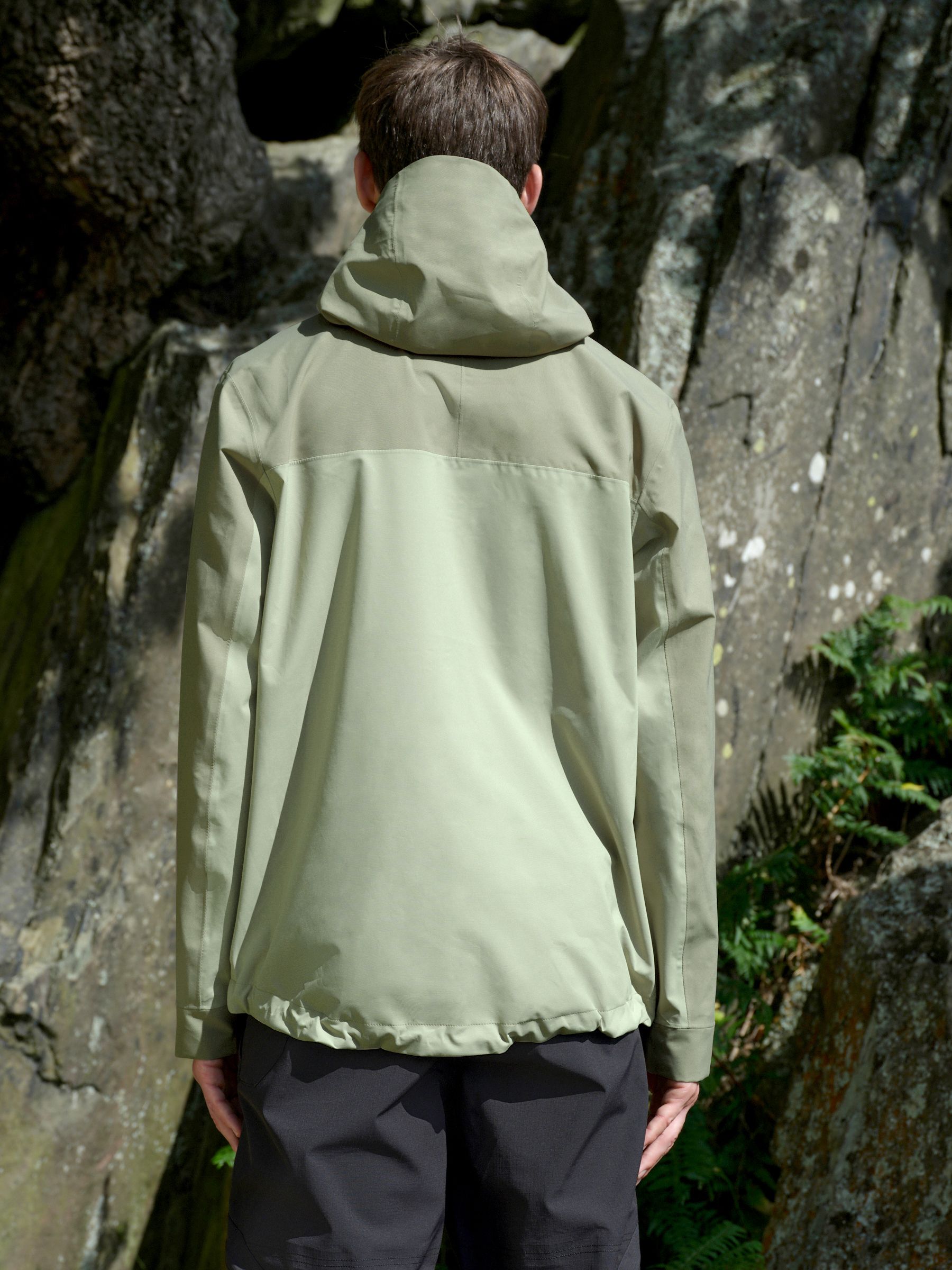Buy Sage Green DryTech Waterproof Colourblock Anorak Jacket from