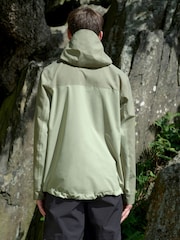 Sage Green Dry-Tech Waterproof Colourblock Anorak Jacket - Image 3 of 13