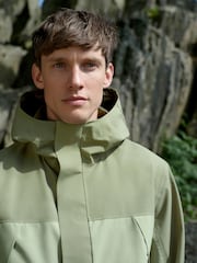Sage Green Dry-Tech Waterproof Colourblock Anorak Jacket - Image 5 of 13