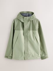 Sage Green Dry-Tech Waterproof Colourblock Anorak Jacket - Image 7 of 13