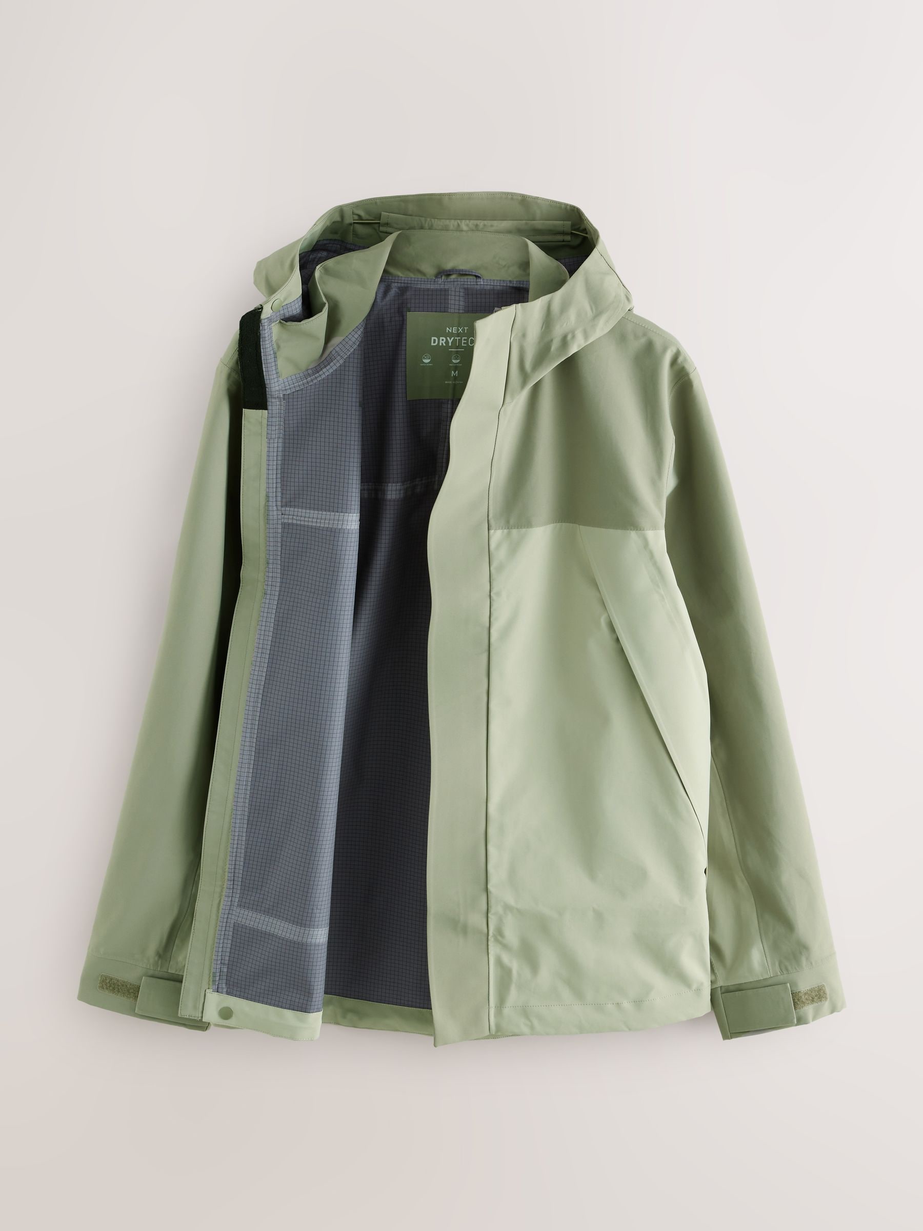 Buy Sage Green DryTech Waterproof Colourblock Anorak Jacket from