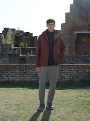 Burgundy Red Dry-Tech Waterproof Colourblock Anorak Jacket - Image 2 of 7