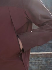 Burgundy Red Dry-Tech Waterproof Colourblock Anorak Jacket - Image 6 of 7
