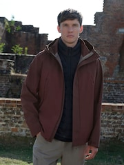 Burgundy Red Dry-Tech Waterproof Colourblock Anorak Jacket - Image 7 of 7