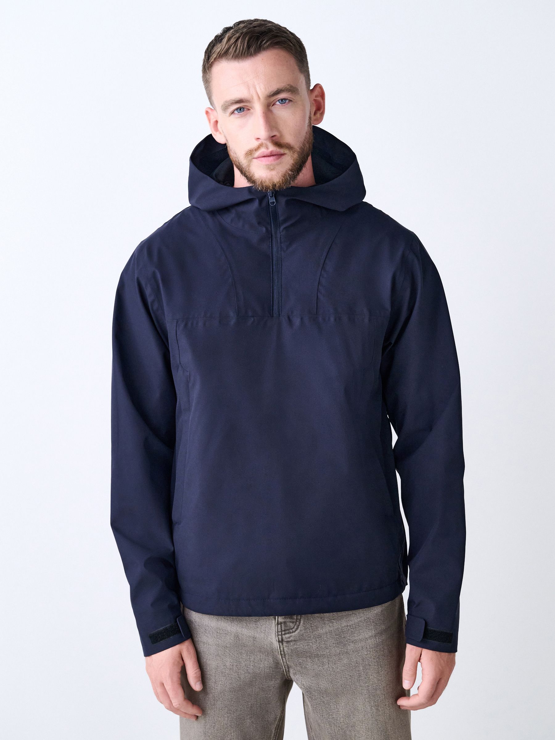 Buy Navy Blue DryTech Waterproof Hooded Anorak Jacket from Next