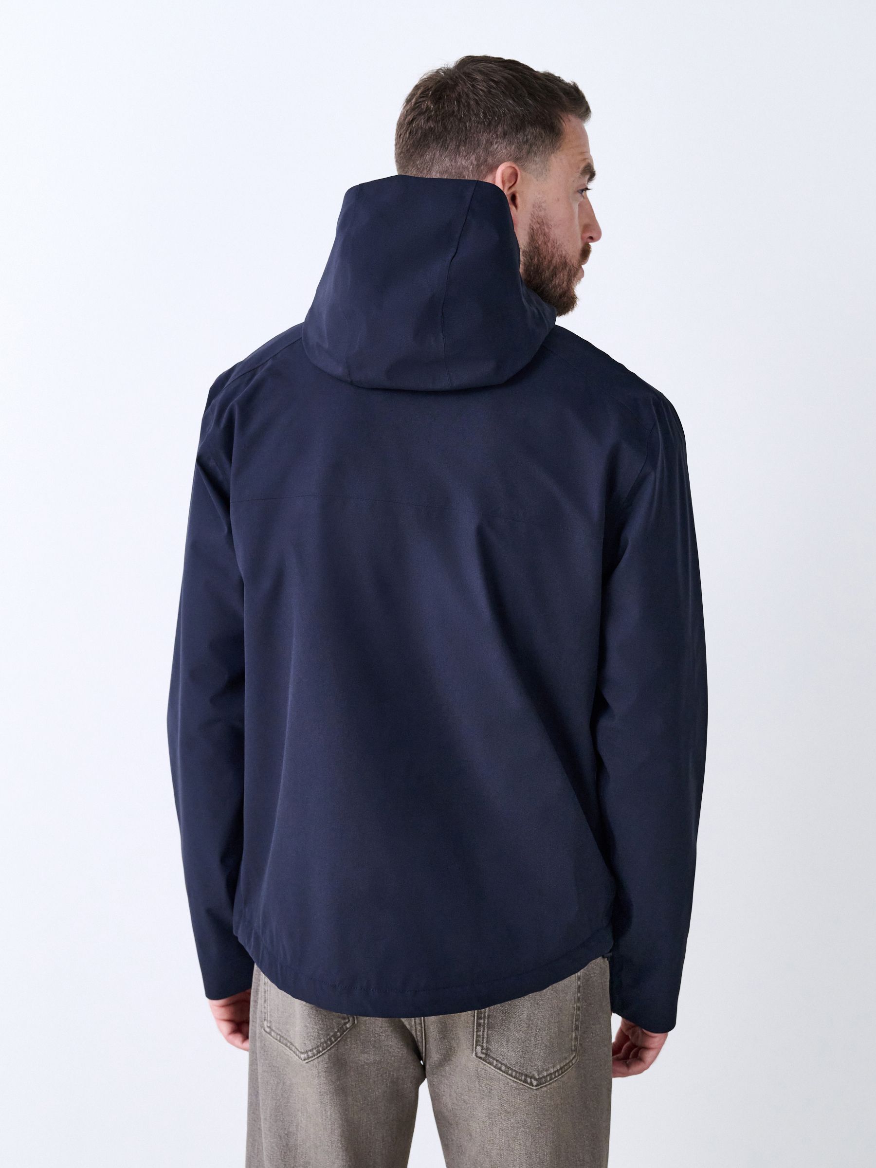 Buy Navy Blue DryTech Waterproof Hooded Anorak Jacket from Next