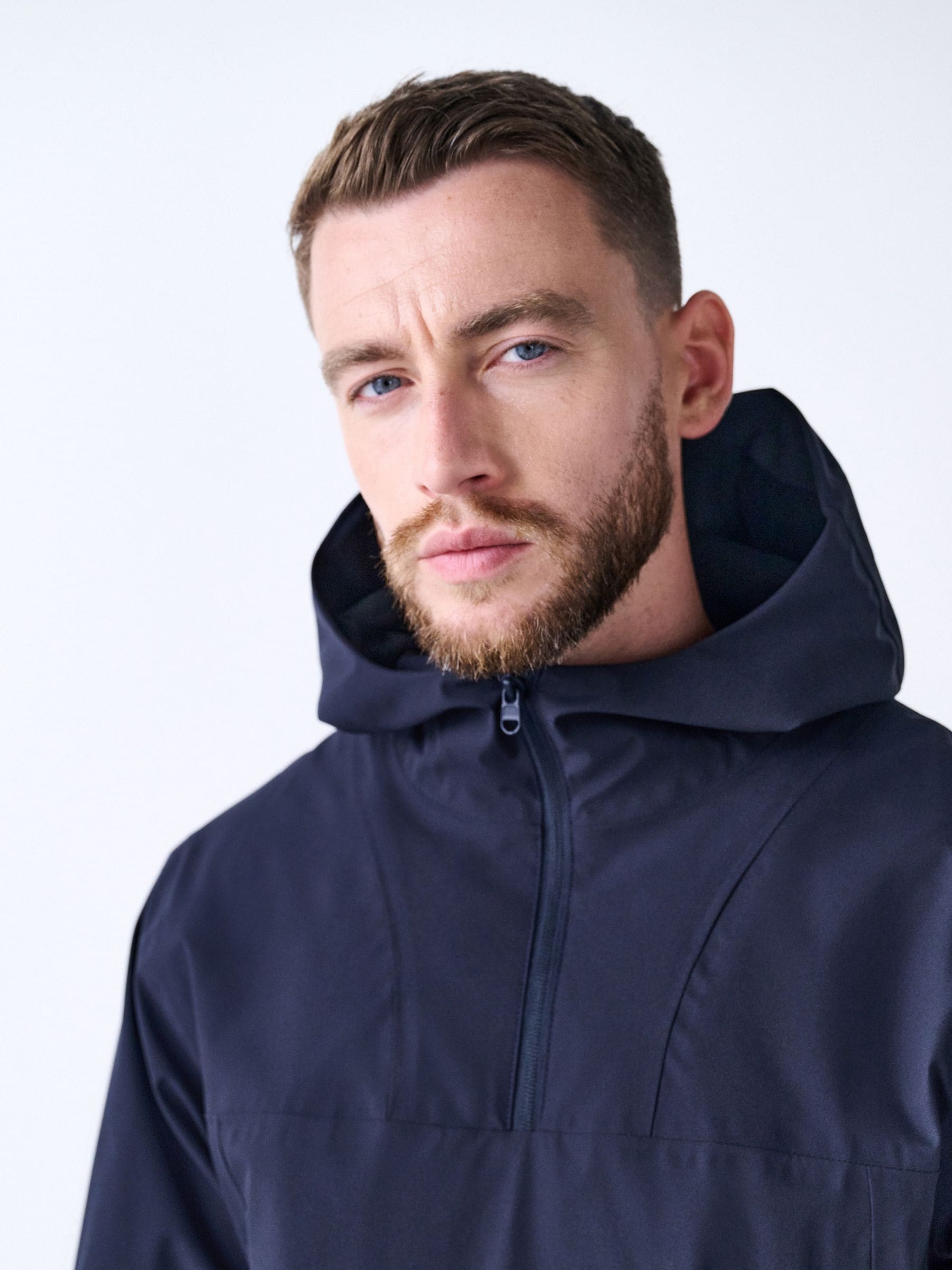 Buy Navy Blue DryTech Waterproof Hooded Anorak Jacket from Next