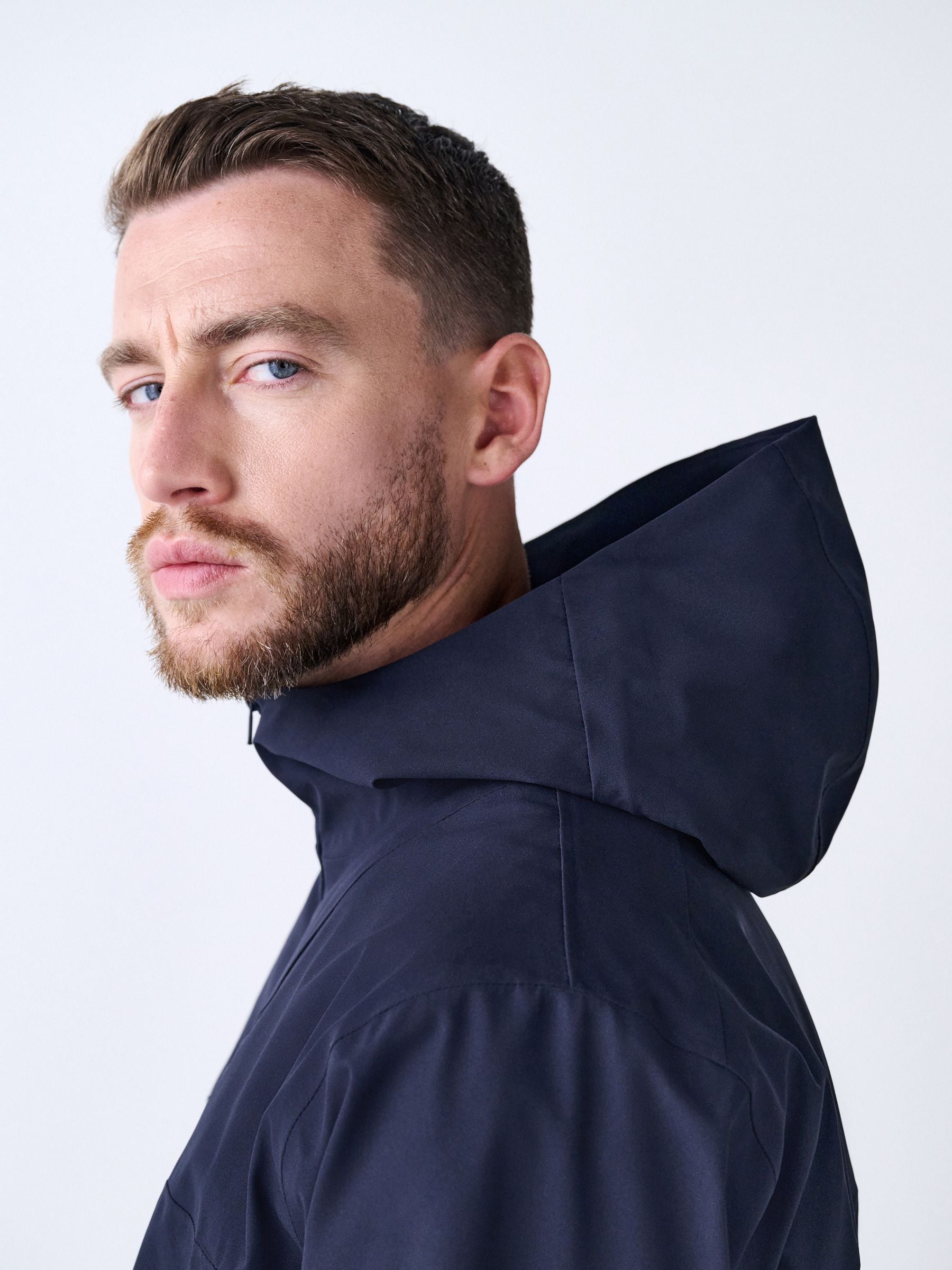 Buy Navy Blue DryTech Waterproof Hooded Anorak Jacket from Next