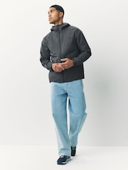 Black Ripstop DryTech Lightweight Waterproof Packable Jacket - Image 3 of 11