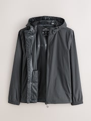 Black Ripstop DryTech Lightweight Waterproof Packable Jacket - Image 8 of 11
