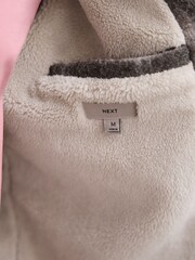 Check Wool Blend Borg Lined Trucker Jacket - Image 6 of 12