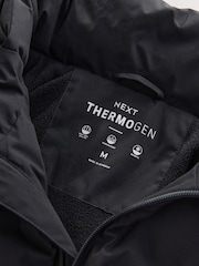 Black Regular Length ThermoGen Shower Resistant Puffer Jacket - Image 12 of 13