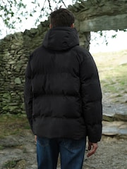 Black Regular Length ThermoGen Shower Resistant Puffer Jacket - Image 2 of 13