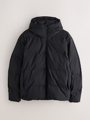 Black Regular Length ThermoGen Shower Resistant Puffer Jacket - Image 9 of 13