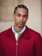 Red Borg Lined Shower Resistant Harrington Jacket - Image 8 of 14