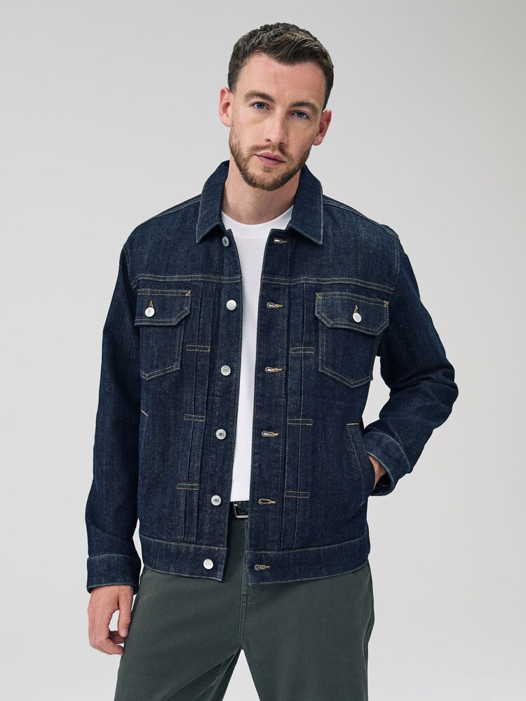 Temno modra - Denim Trucker Type 2 Jacket - Slika 1 iz 12