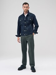 Temno modra - Denim Trucker Type 2 Jacket - Slika 2 iz 12
